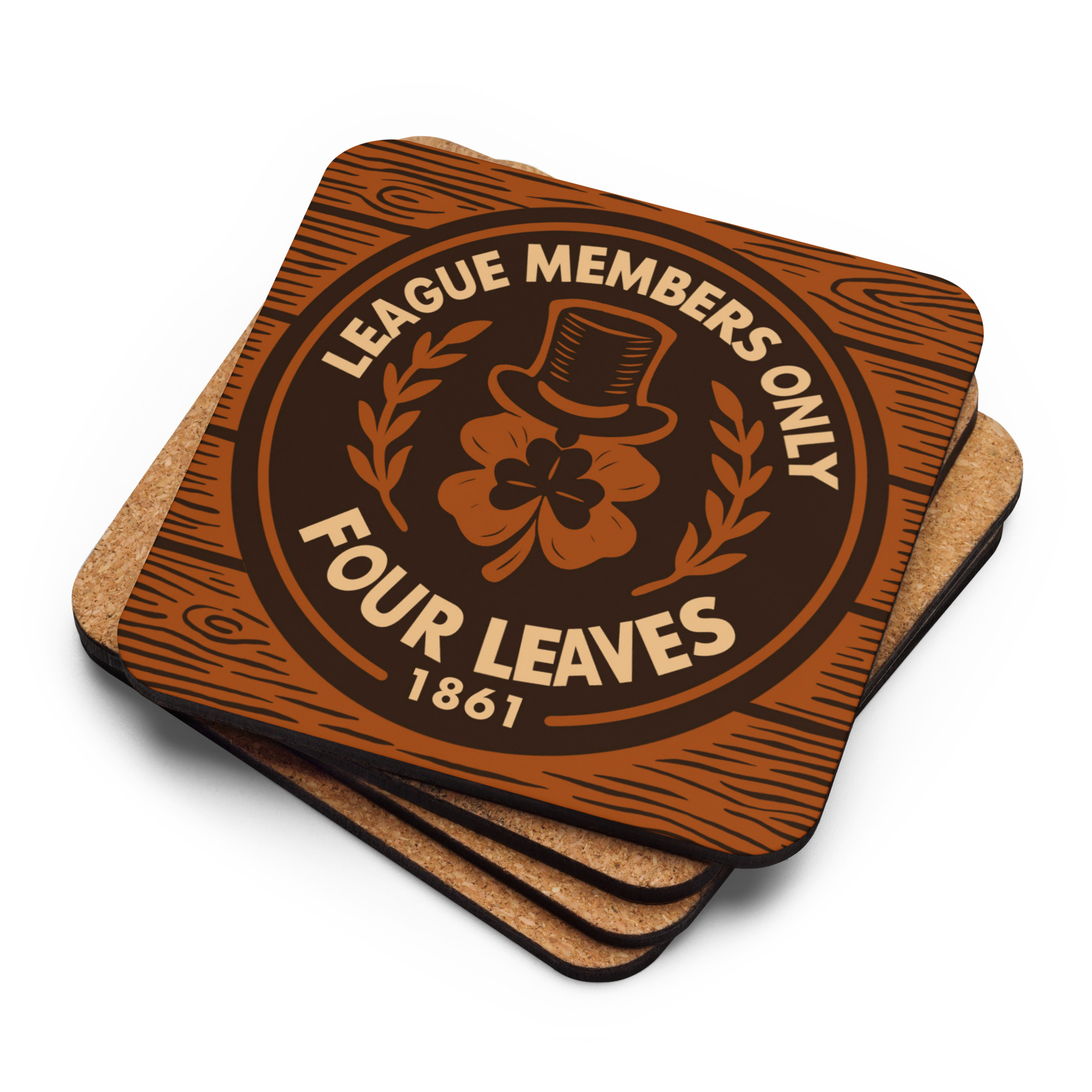 Korkuntersetzer "League Members Only" – Bild 2