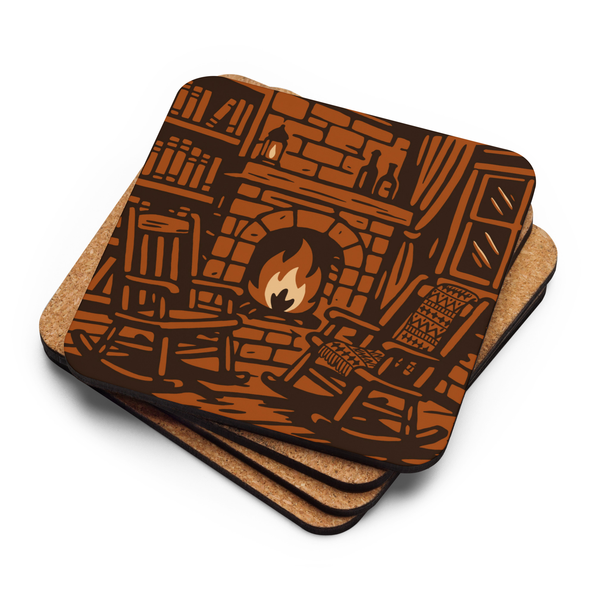 Korkuntersetzer "Kamingeflüster" – Bild 2